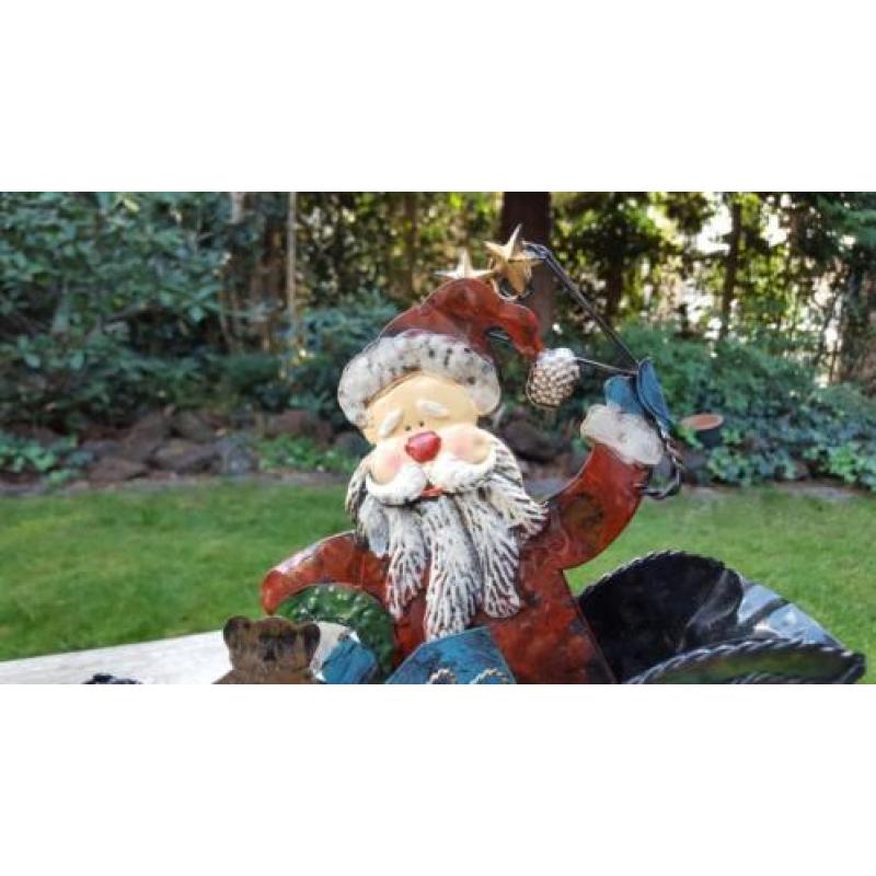 Blikken arreslee met kerstman.