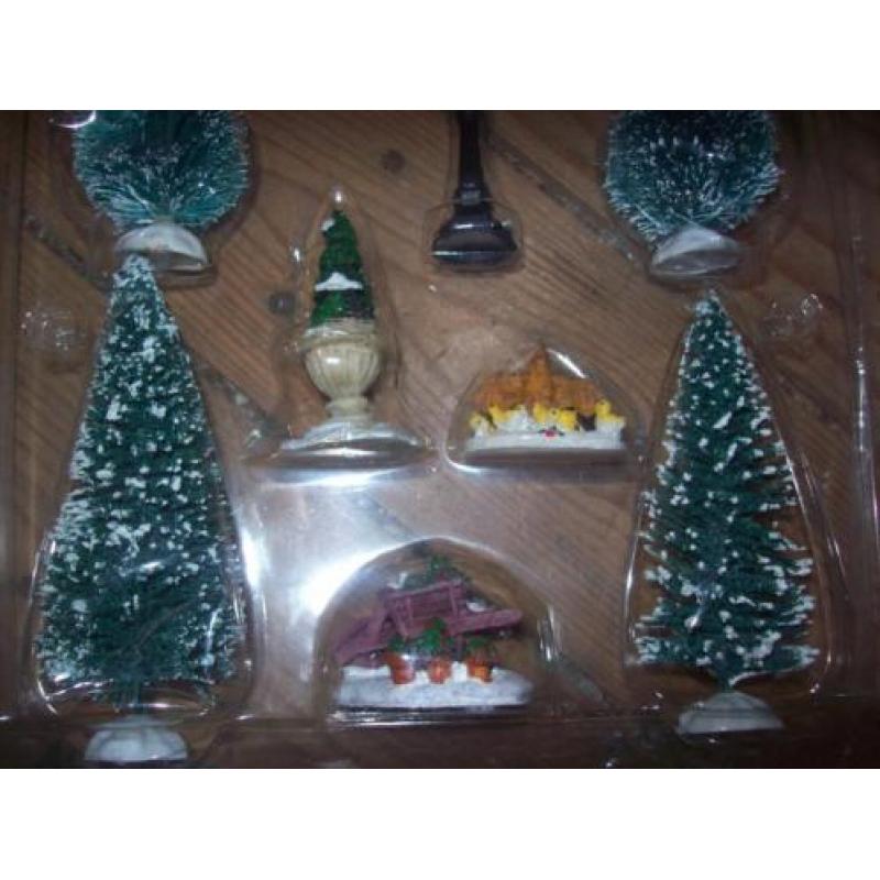 10 stuks kerstdorp figuurtjes nog in de verpakking