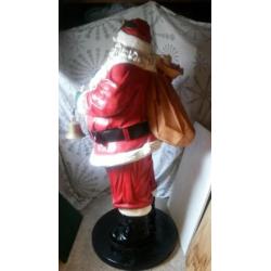 Polyester kerstman hoogte 1.80 cm