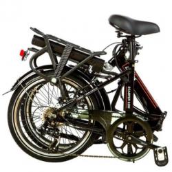 Shinga lacros Scamper S200 elektrische vouwfiets zwart