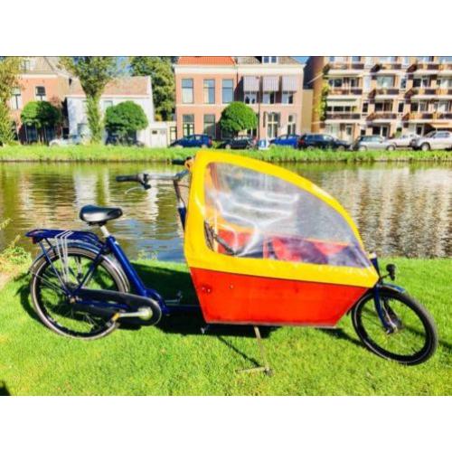 Bakfiets NL Cargo Long 8 vers veel extras!