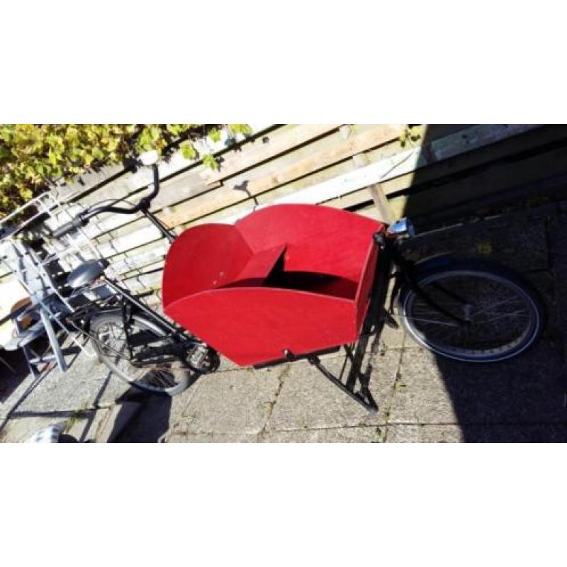 Bakfiets FIETSFABRIEK met Huif & 3 nexus versnellingen