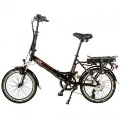 Shinga lacros Scamper S200 elektrische vouwfiets zwart