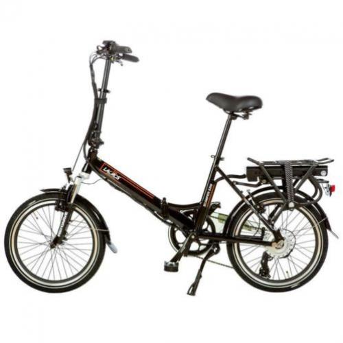 Shinga lacros Scamper S200 elektrische vouwfiets zwart