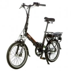 Shinga lacros Scamper S200 elektrische vouwfiets zwart