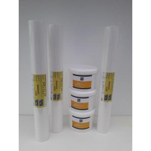150m2 renovlies behang(glasvezelbehang)160gr + 3 emmers lijm
