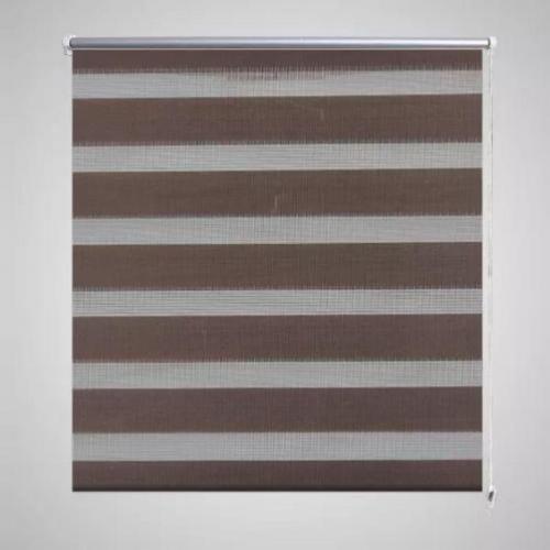 vidaXL Duo rolgordijn 100 x 175 cm Koffiebruin