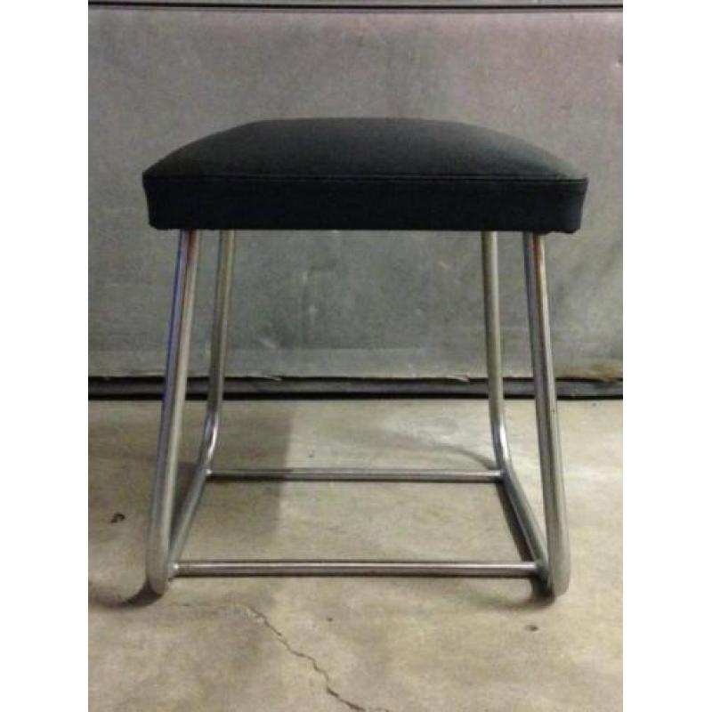 Vintage Art Deco Bauhaus chroom Gispen Koller & Van Os kruk