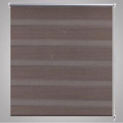 vidaXL Duo rolgordijn 100 x 175 cm Koffiebruin