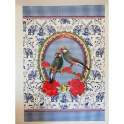 Pip studio Behang wand vogels