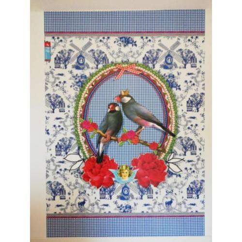 Pip studio Behang wand vogels
