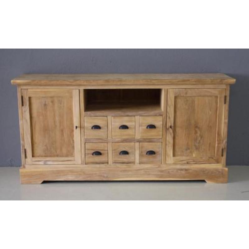 Teak TV meubel 200cm breed in de aanbieding * Indoteak
