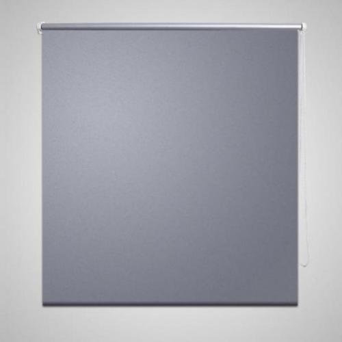 vidaXL Rolgordijn verduisterend 120 x 175 cm grijs