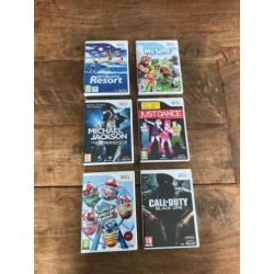 Ninendo Wii met accessoires en 6 games