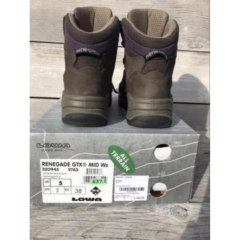 Lowa Renegade GTX Mid Ws. Wandelschoen. 38 (nieuwstaat)