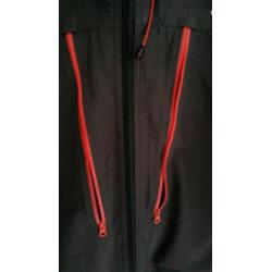 Quechua antraciet grijs regen jack maat s