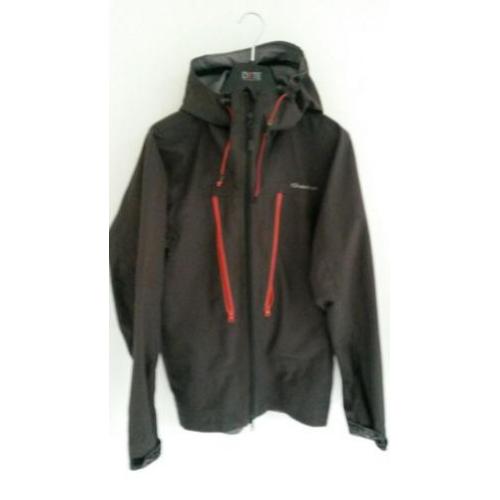 Quechua antraciet grijs regen jack maat s