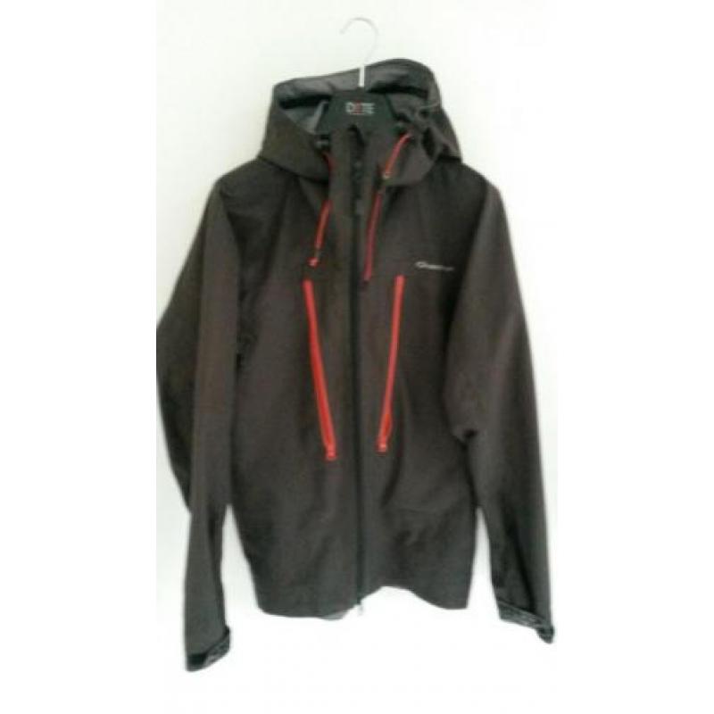 Quechua antraciet grijs regen jack maat s