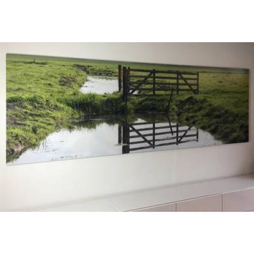 Foto verlijmd achter acrylaat 80x90 cm