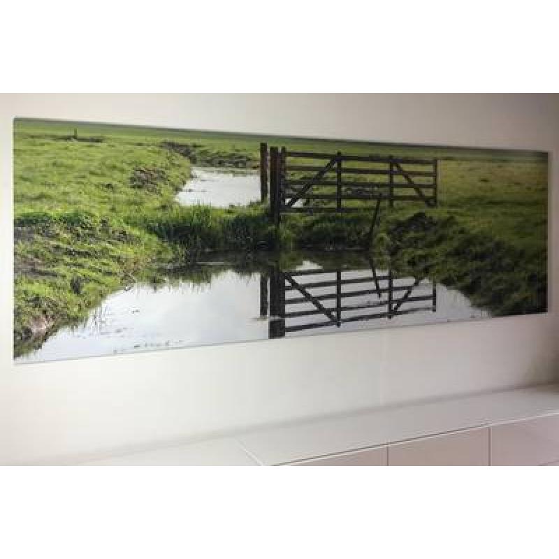 Foto verlijmd achter acrylaat 80x90 cm