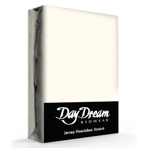 Day Dream Jersey Hoeslaken Ecru-140 x 200 cm